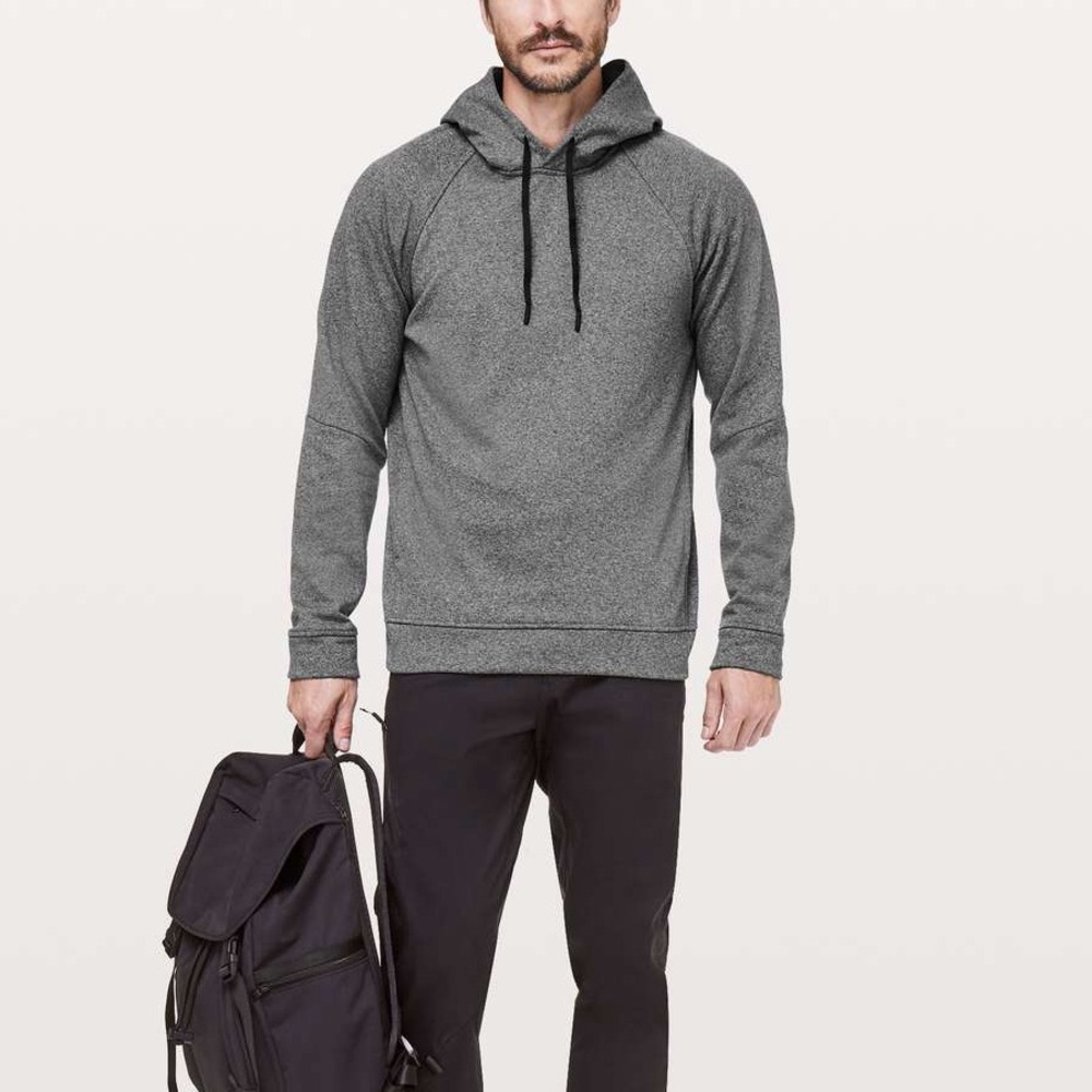 Lululemon City Sweat Pullover Hoodie Thermo in Heathered Light Cast